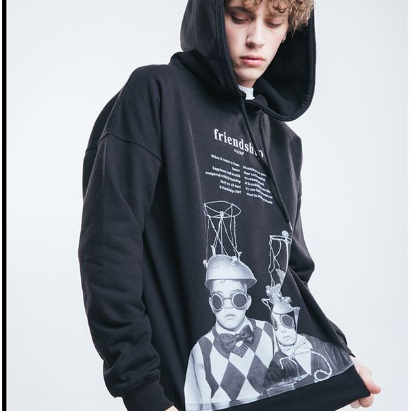 

2021 new winter sell weird stuff character hoodie in comfortable dress be4y, Black