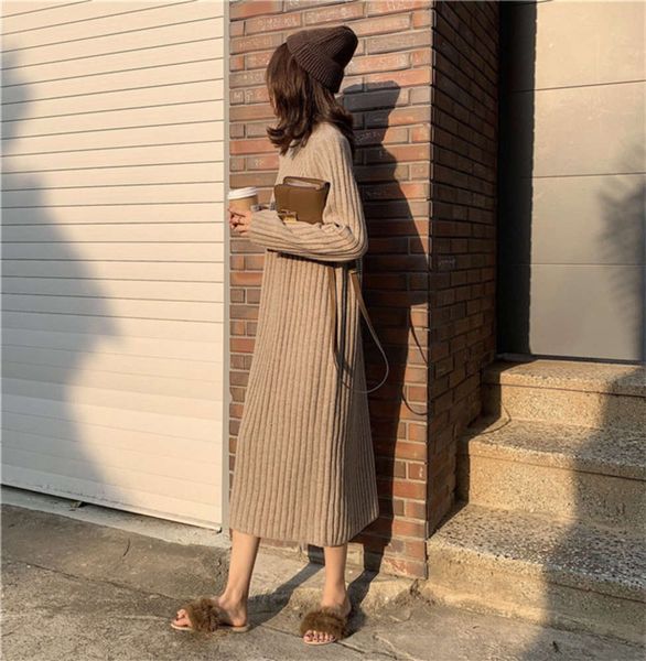 

winter 2020 autumn materni medium length t-shirt half high neck bottomed sweater lactation drs, White