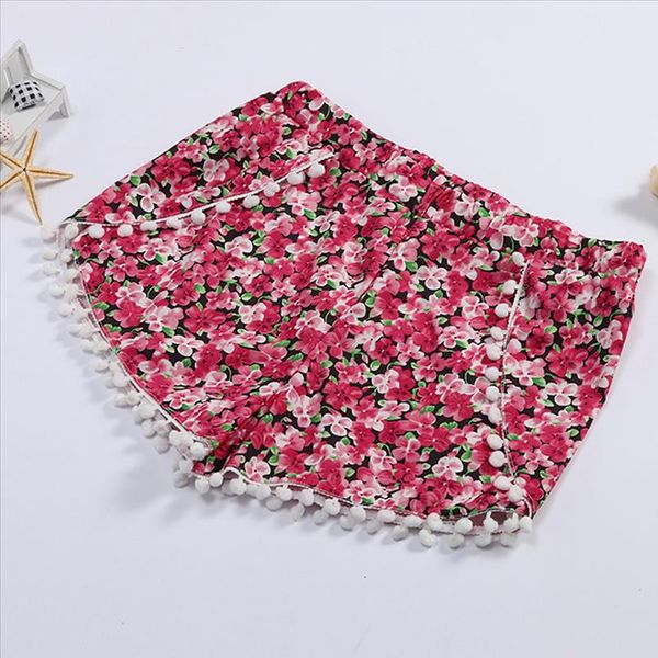 

womens shorts summer high waist shorts feminino casual pocket elastic waist ball print shorts femme drop shipping, White;black