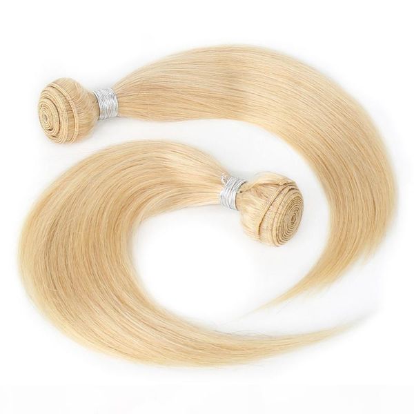 

blonde bundles color#613 straight hair 120gr one piece & 3pcs lot brazilian peruvian malaysian indian weft 10-26 inch, Black