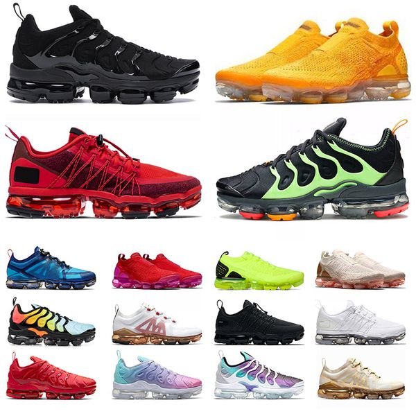 

tn plus womens mens size 13 running shoes lime green all black moc fly knit white trainers sneakers