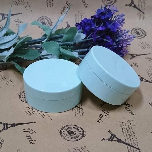 

storage bottles & jars 10g powder puff jar with sifter,light blue loose compact ps bottle packing container cosmetic tool