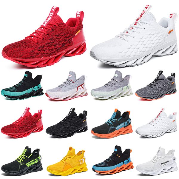 

men runnings shoes breathables trainer wolf grey tour yellow blacks khaki green lights brown split mens outdoor sport sneaker walking joggin, White;red