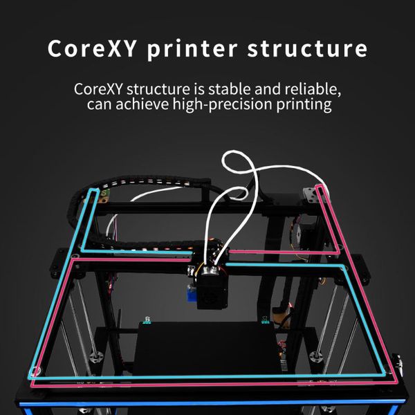 

printers tronxy x5sa-400-2e 3d printer drucker printing size 400*400*400mm with manual impresora diy kits machine two-color
