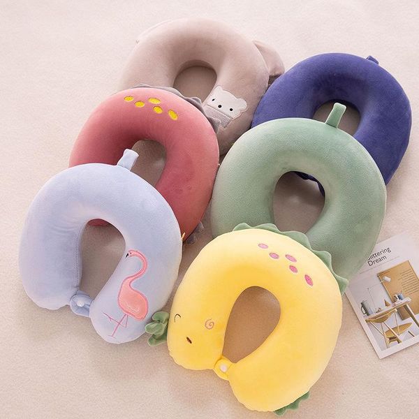 

pillow cartoon cute memory foam u-shaped neck cervical travel nap artifact f8050