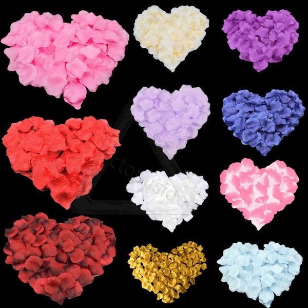 

1000pcs/lot silk rose petal flower confetti engagement artificial petals celebration wedding decoration