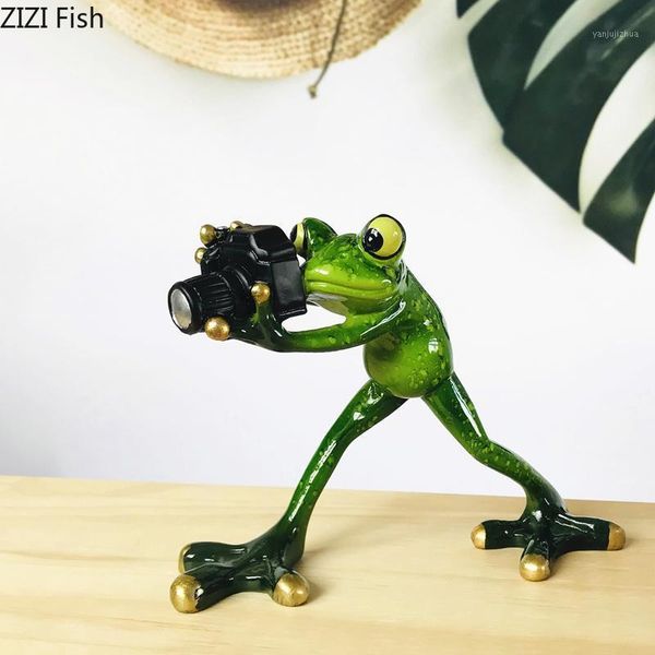 

creative resin animal model festival frog cute decoration office pgraphy studio p frog decor birthday gift home decor1