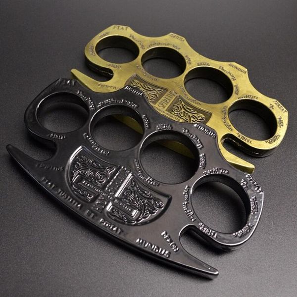 

new constantine mafia cardinal revenge silver brass knuckle dusters self defense tools