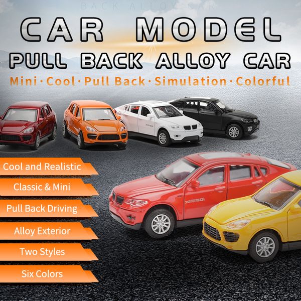 

model car toys alloy imitation car model pull back car toys 2020 selling multi color options gift of the baby