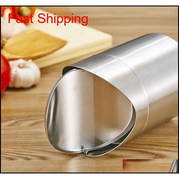 

stainless steel mini wastebasket,table desk trash rubbish bin storage bucket counterrecycling trash garbage qylcnt mj_bag