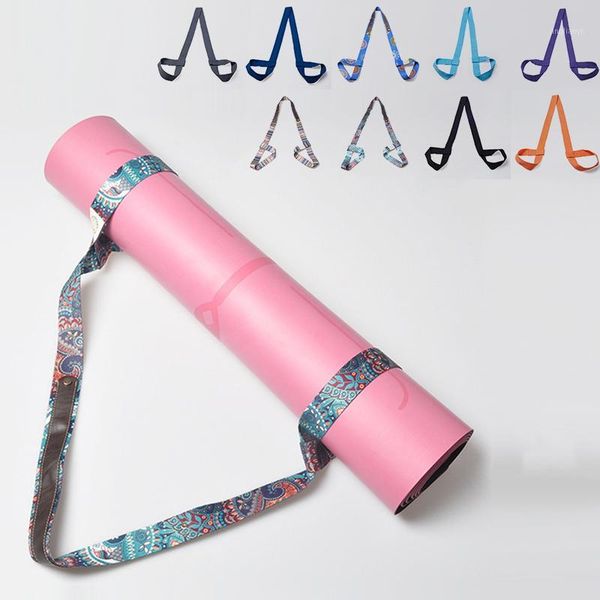 

resistance bands yoga mat strap belt adjustable multifunctional fitness gym sports sling shoulder carry exercise stretch elastic yoga1