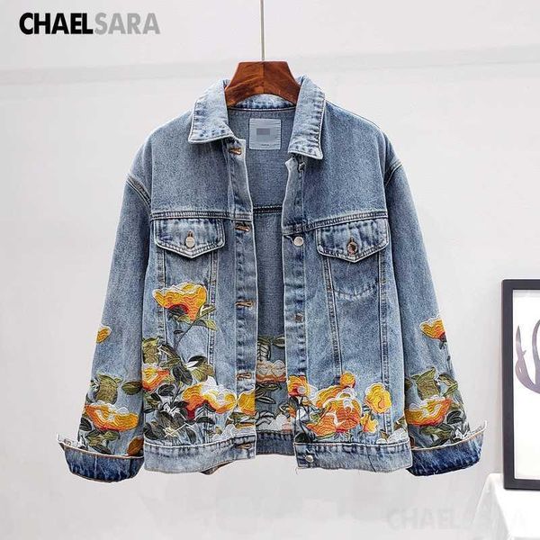 

spring autumn streetwear embroider denim jackets women casual short jeans jacket coat feminina clothes1, Black;brown