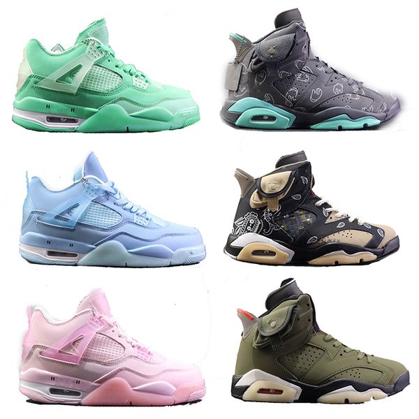 

basketball shoes 6 travis scotts black bordeaux sneakers 4 sashiko bred oatmeal green pink mens with box size 40-47