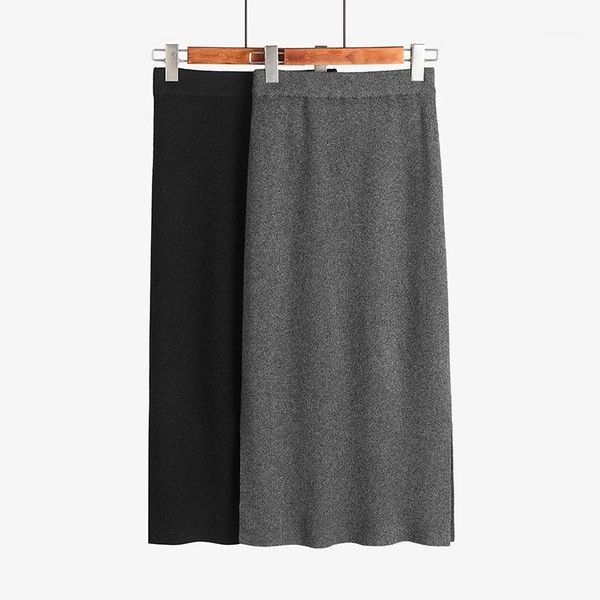 

skirts selling pure cashmere satchel buttock knit in female qiu dong split of wholesale one pace1, Black