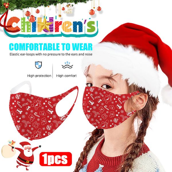 

children new for kids reusable christmas ice masks silk breathable face shield dustproof protective mouth muffle mascarar