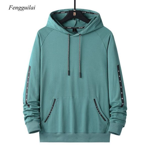 

big size men hoodies sweatshirt casual hooded pullover mens hip hop streetwear sweatshirt oversized hoodie tracksuit, Black