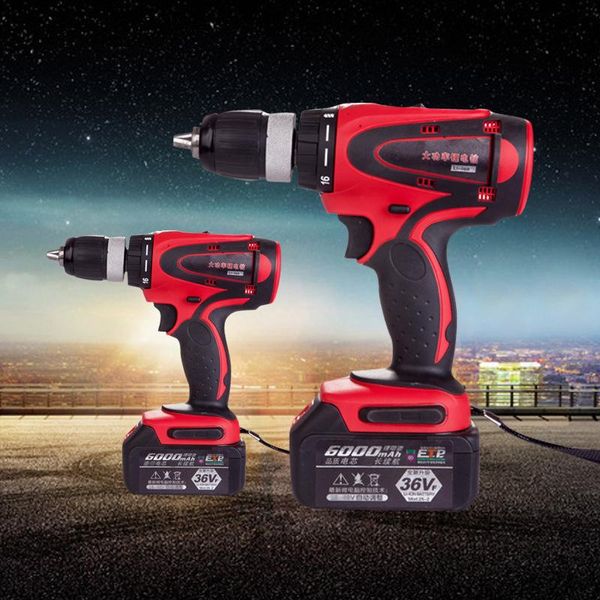 

1 1m lithium ion drill electric 36v wireless 54nm torque strong screwdriver 6000mah 8000mah 12000mah cordless bbymnx lipper