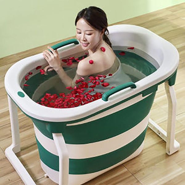 

bathing tubs & seats folding bath barrel 76.5cm heightened tub thickened baby home swimming deepened bathtub pp+tpe