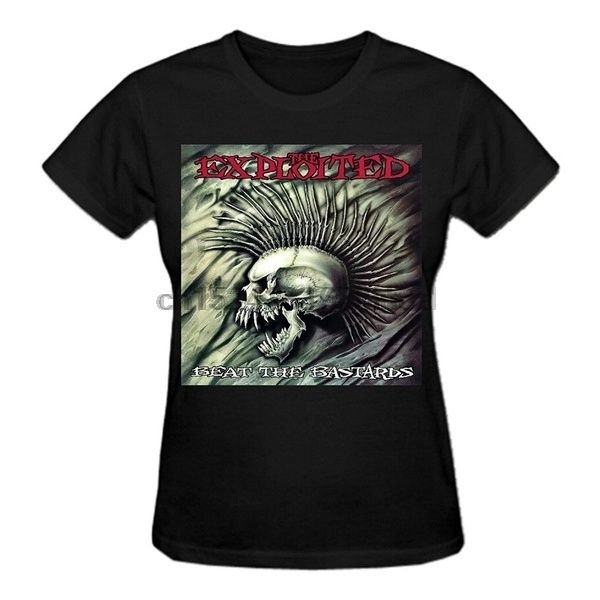 

the exploited beat the bastards pure cotton vintage t-shirts for women o neck sport hooded sweatshirt hoodie