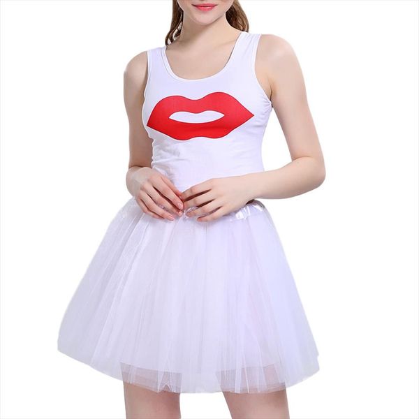 

women pleated gauze short skirt tutu multi layer dancing skirt white black