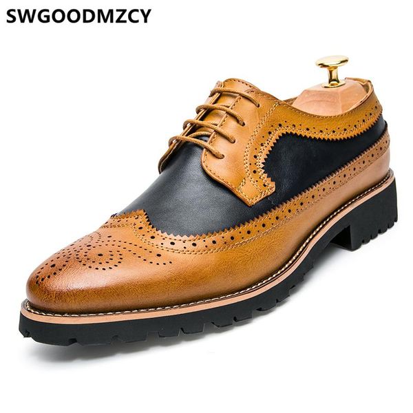 

dress shoes brogue men classic dressing for evening coiffeur italian bramd formal office wedding 2021, Black
