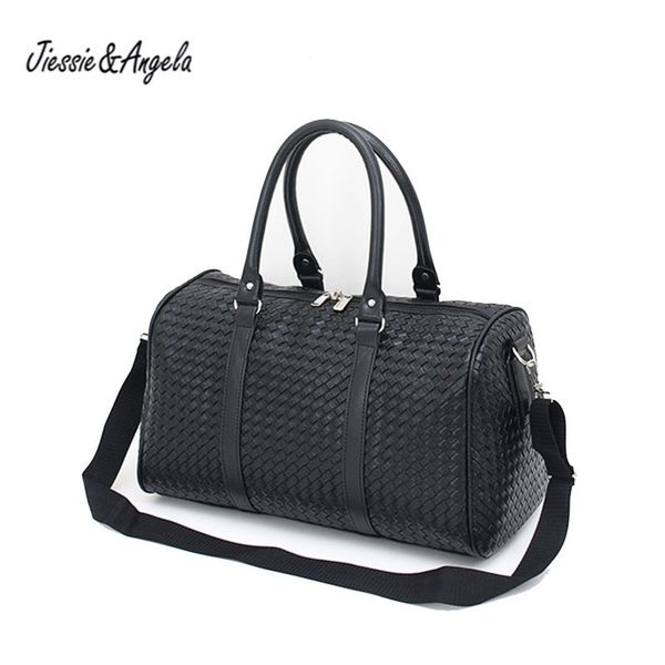 

jiessie&angela women folding travel bag handbags large capacity waterproof bags men portable luggage bag weekend duffle bags t200804