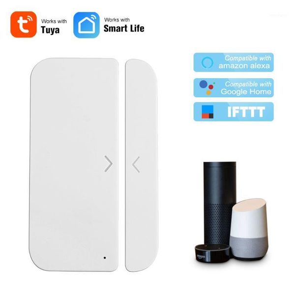 

wifi door alarm window sensor detector smart home security tuya smartlife app control compatible amazon alexa google assistant1