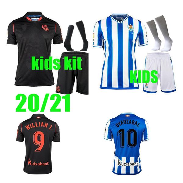 

new kids kit real sociedad home away 2020 2021 david silva oyarzabal lopez portu soccer jersey camiseta de futbol anniversary hombres shirts, Black