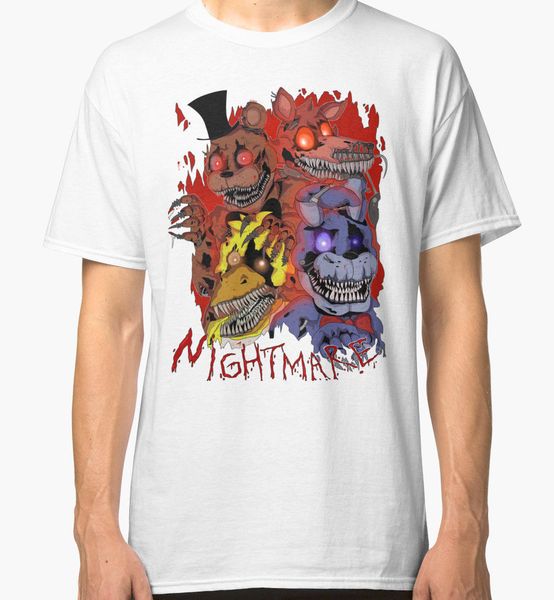 

five night at fredy's fnaf 4 nightmare men's white clothing new arrival male casual boy discounts hoodie designers t shirts sweats