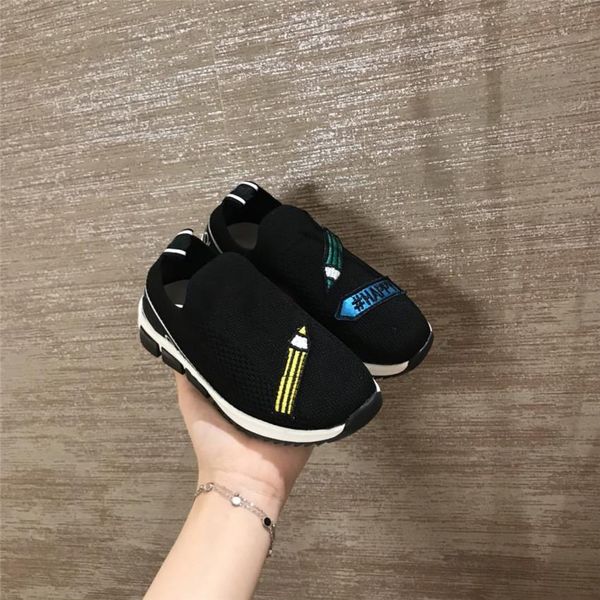 

a1 20ss letters low casual trainer children boy girl kids skate sneaker fashion sport shoes size 26-35 quality, Black;red
