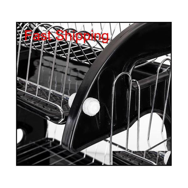 

us shipping new kitchen storage box multi-function double dish chopsticks and spoon collection rack d qylfzr ppshop01