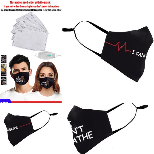 

in can't breath i 3d printing hd stock pattem face mask adults reusable protective pm2.5 face m ypew qic1