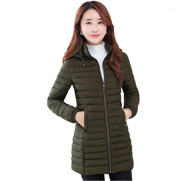 

2018 winter women jacket plus size 4xl womens parkas thicken hooded cotton padded coats female outwaer wholesale y4931, Black;brown