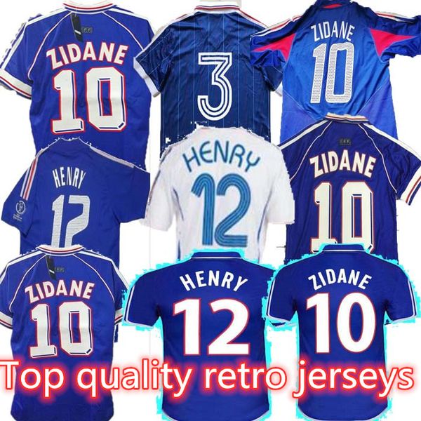 

2006 retro soccer jersey zidane henry trezeguet vieira ribery 06 vintage 1998 retro football shirts maillot de foot, Black;yellow
