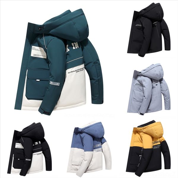 

dtl new coat quality men mens winter down jacket high down puffer hoodie thick high fashion quality coat fashion jackets monclair, Black