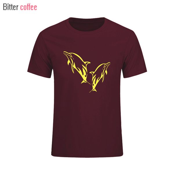 

sport funn new dolphins marine t shirt russia casual short sleeve printed t-shirt men cotton tees summer fashion brand clothes