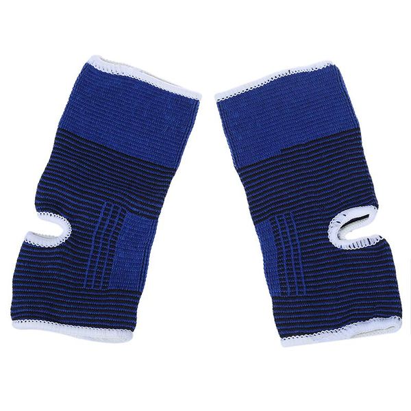 

new 2 x elastic neoprene ankle support feet protector brace sport sock, Blue;black