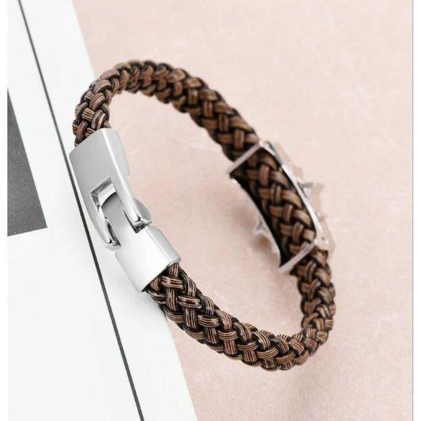

bracelet with skull skeleton skull for men women braun vintage biker brace jllkev