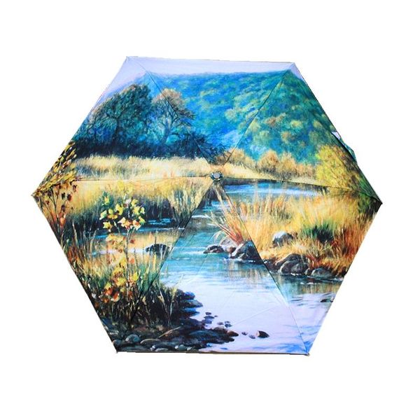 

марка женщина цветочного зонтик увы солнцезащитного зонтик розовая дама картина масло дождливого зонтик зонтик мода paraguas sqcgrn trustbde