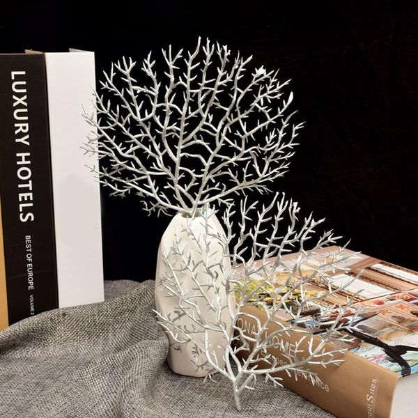 

artificial coral branch plant plastic peacock tree sea fake tree branches dried plants placemat home wedding simulation decor