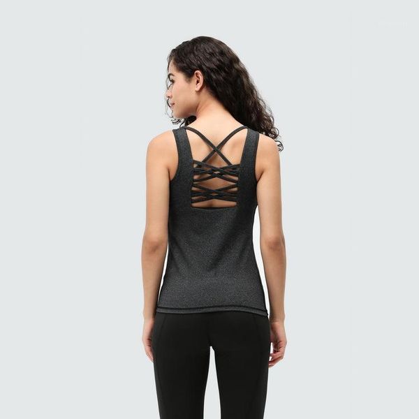 

gym clothing 2021 products bra vest chinlon breathable running sports lemon yoga /301, White;black