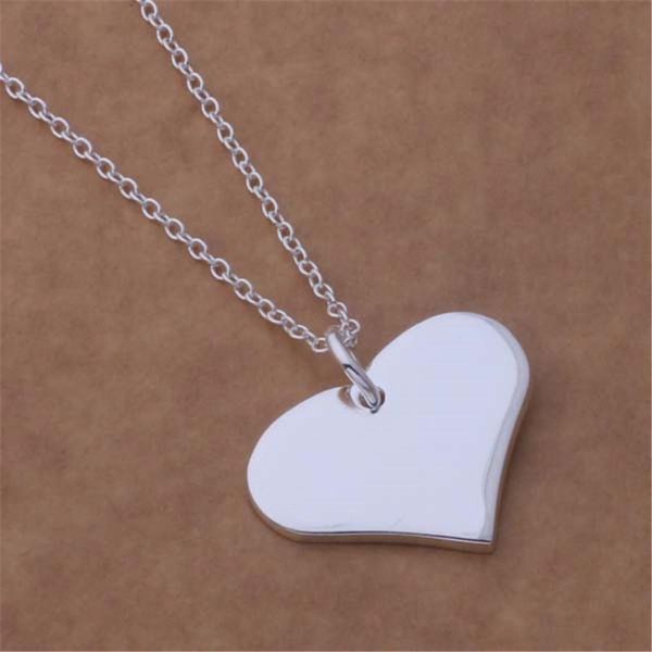 

special valentine's gift explosion models silver color necklaces fashion women cordate necklace classic models jewelry h bbycfu