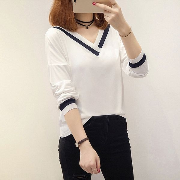 

q97aq solid color v-neck base girls small coat fresh loose and 2020 east gate autumn women winter new base coat women 9wd6c, White