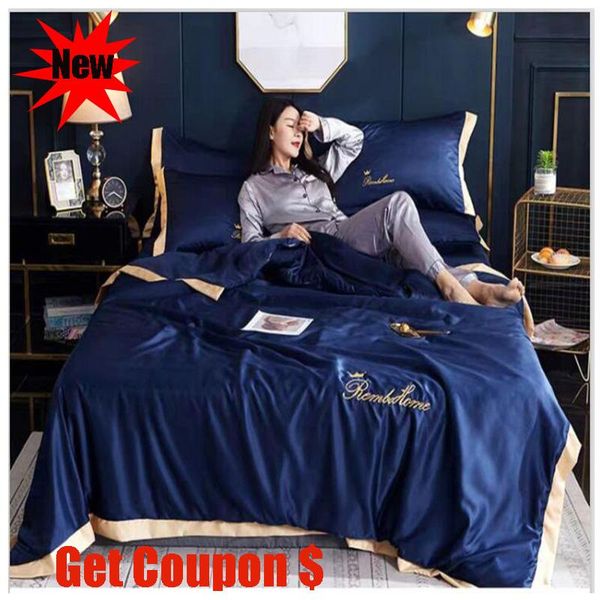 

light extravagant washed silk summer quilt sets single pc air conditioner quilt 3 or 4pcs summer pillowcase bed sheet sets