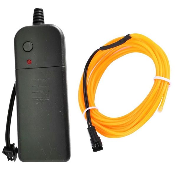 

new 300cm flexible el wire neon light for dance party car decor with controller waterproof car vehicle shoes led light