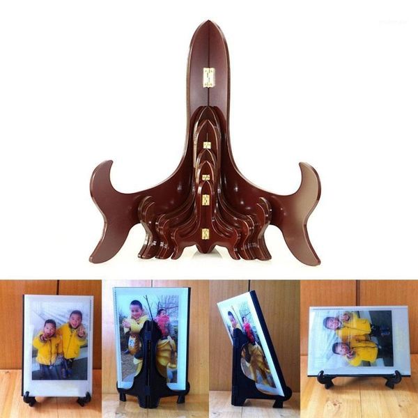 

bracket base wooden decor plate phone tablet pc bowls stand high end painting picture home display easel holder1