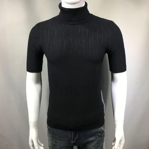 

men's sweaters 2021 european spring/summer solid color basic sweater fashion slim, White;black