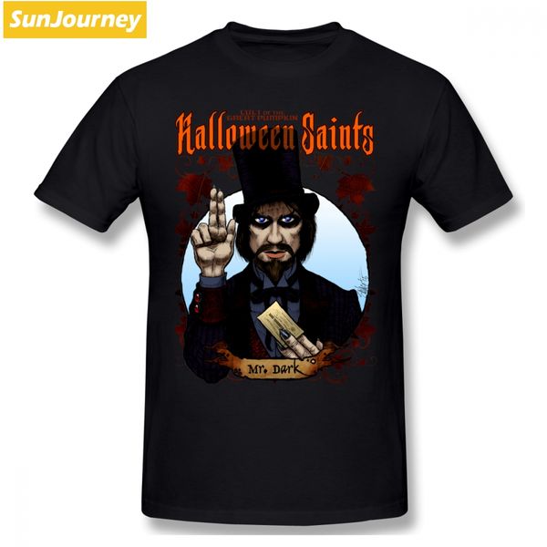 

halloween saints mr.dark men t shirt big size cotton crewneck short sleeve men's shirts sport hooded sweatshirt hoodie