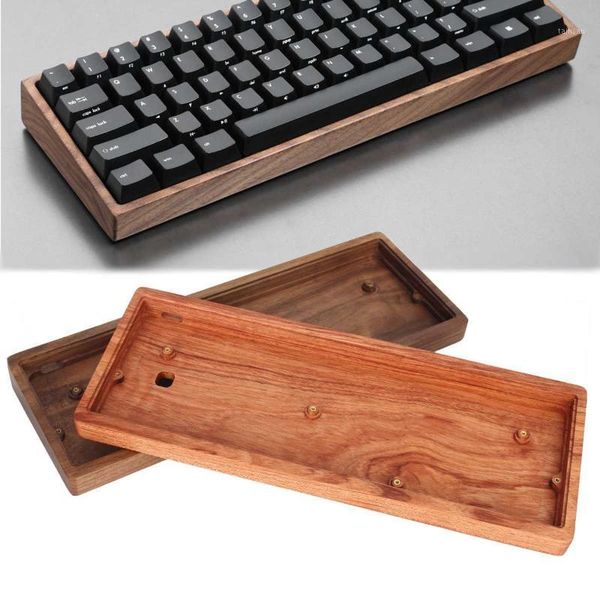 

gh60 solid wooden case shell base for 60% mini mechanical gaming keyboard new1