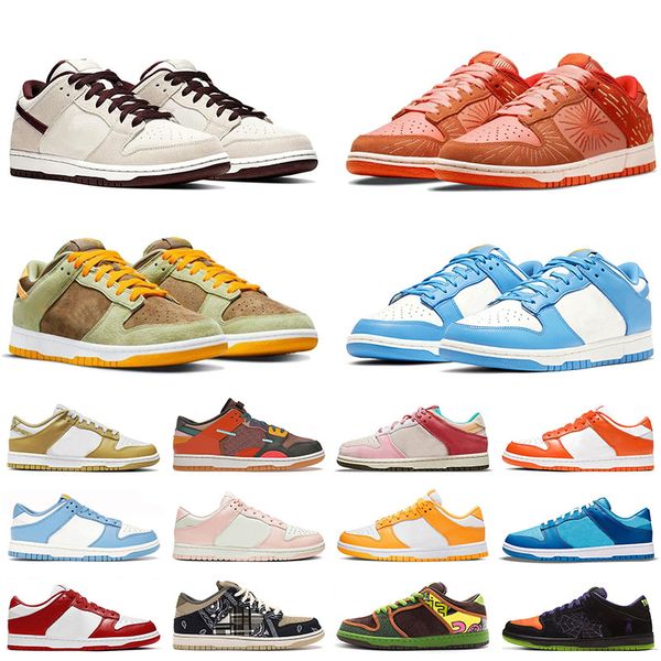 

low mens womens casual shoes desert sand mahogany winter solstice suede designer sneakers mischief union de la soul grass green laser orange, Black